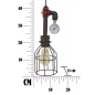 Lampa wisząca Manhattan Simply Ø 13X41 cm
